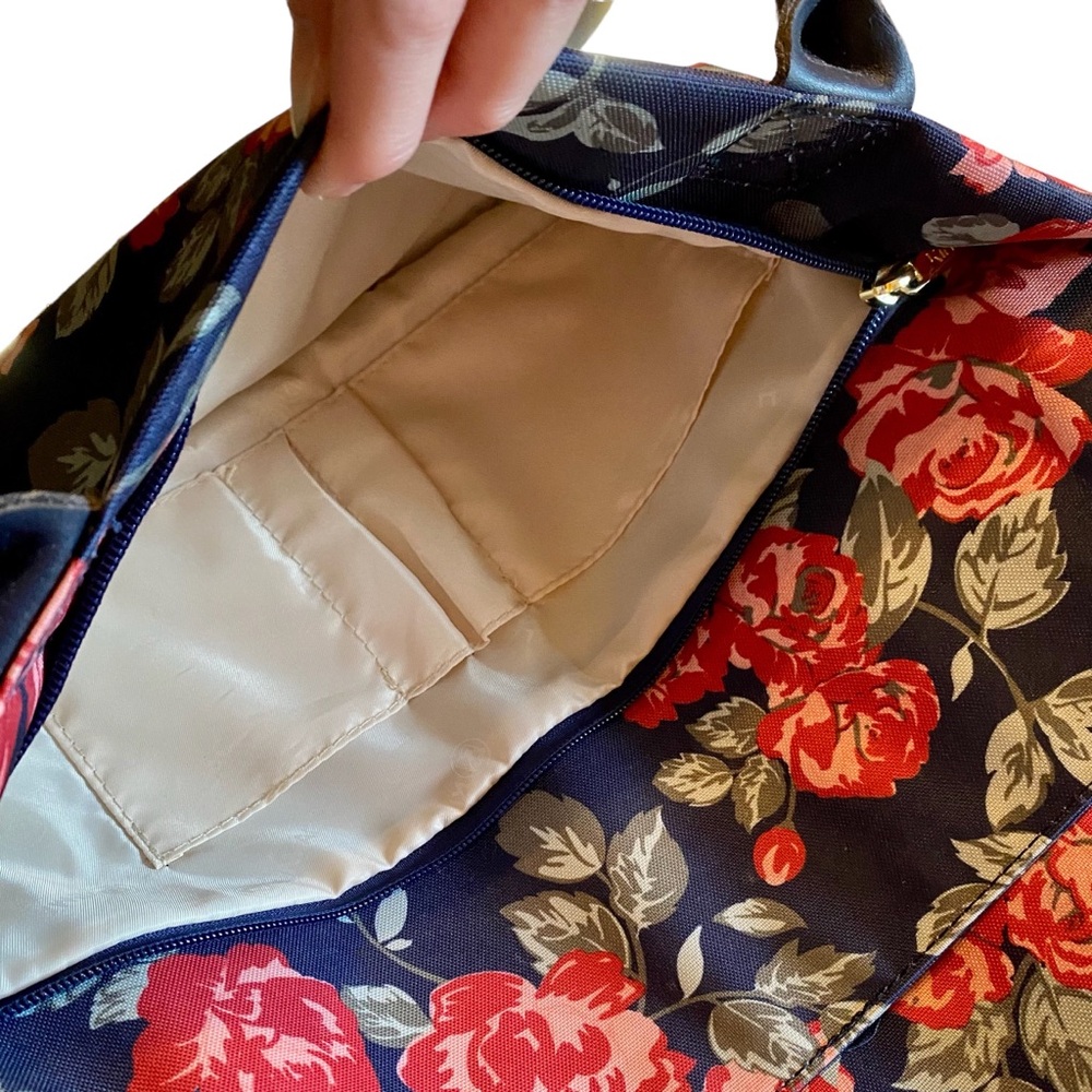 Kinmac Floral Canvas Laptop Bag - Picture 5 of 7